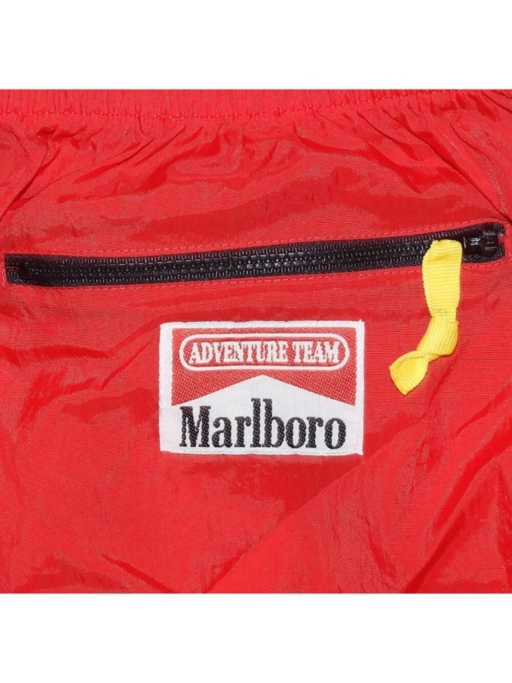 NWT Vintage 90s Marlboro Adventure Team Red Nylon Track Pants Mens Large
